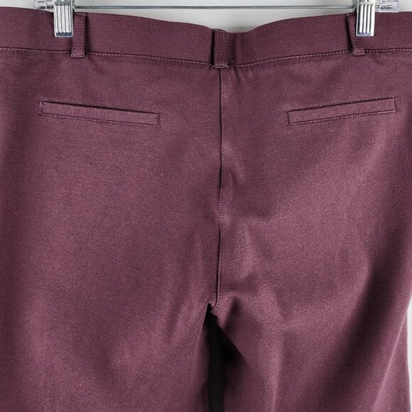 Betabrand Pants Womens XL-Long Dress Yoga Mauve Straight Leg W0076-STR (36x30) - Picture 8 of 9
